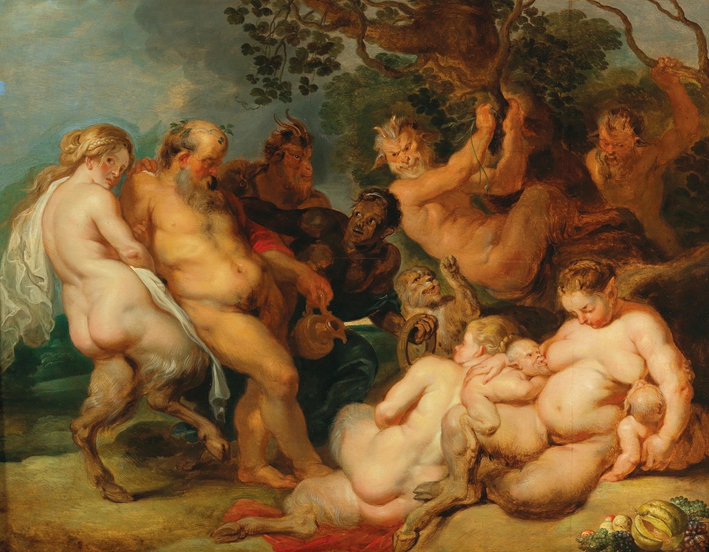 Follower of Peter Paul Rubens - The Drunken Silenus