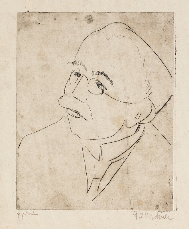 Ernst Ludwig Kirchner - Kopf Gustav Schiefler I