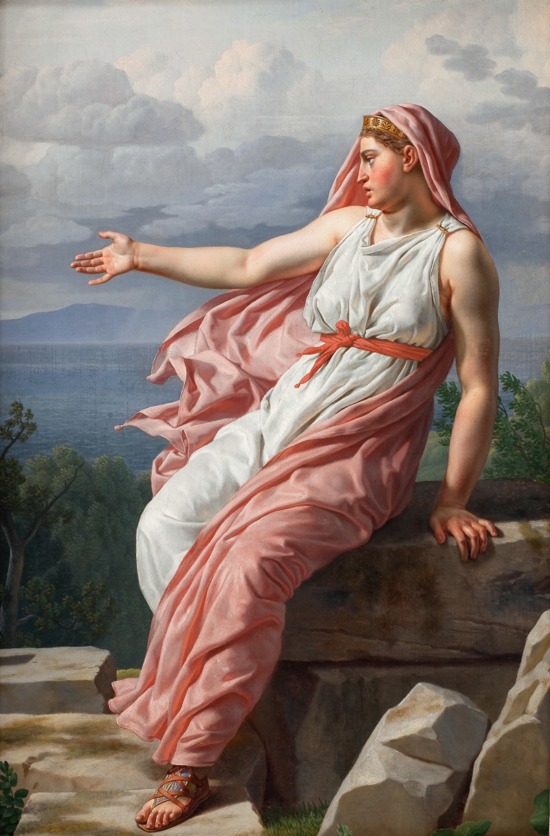 Christoffer Wilhelm Eckersberg - Alcyone’s Farewell to her Husband. From Ovid’s Metamorphoses, Song XI