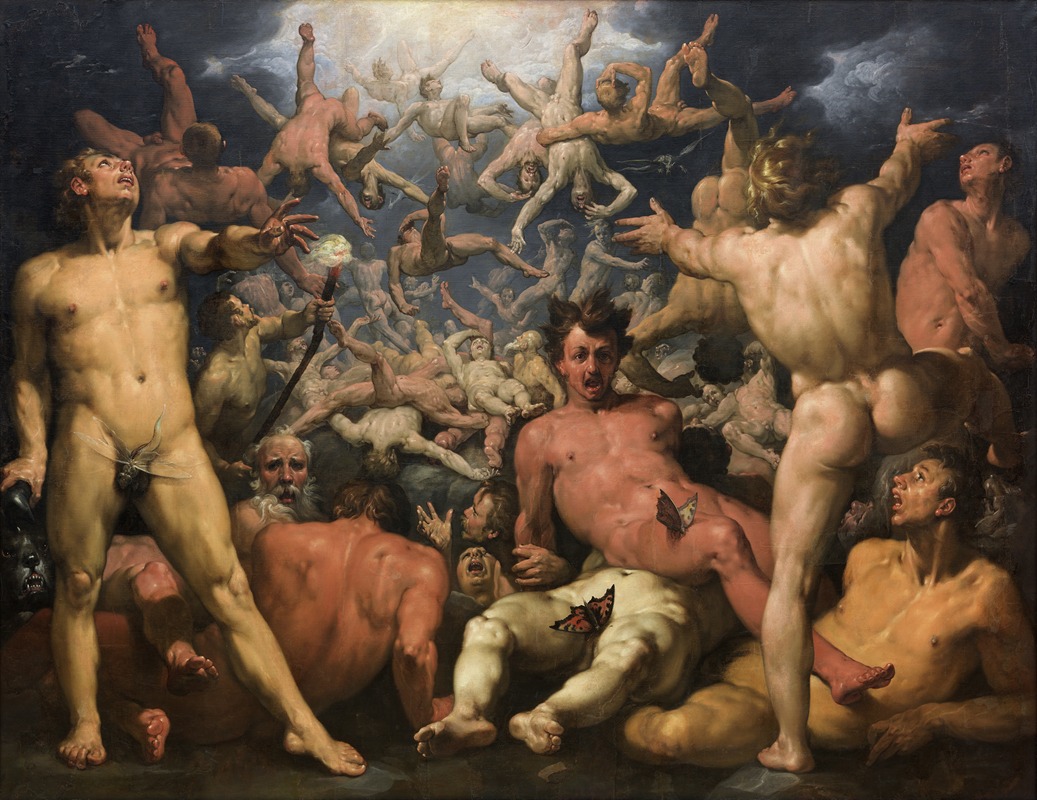Cornelis Cornelisz Van Haarlem - The Fall of the Titans