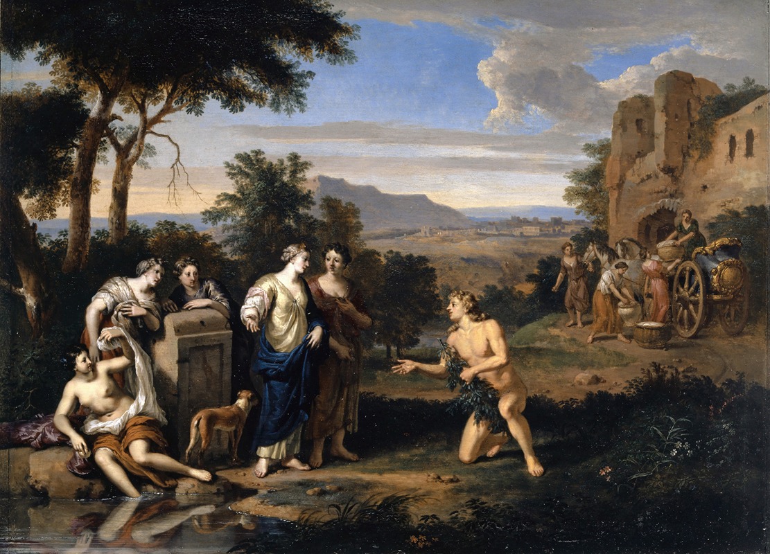 Gerard Hoet - Ulysses and Nausicaa in an Arcadian Landscape