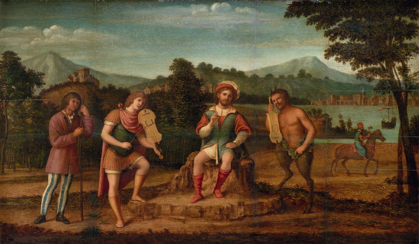 Giovanni Battista Cima da Conegliano - The Judgement of Midas. The Musical Contest between Apollo and Marsyas