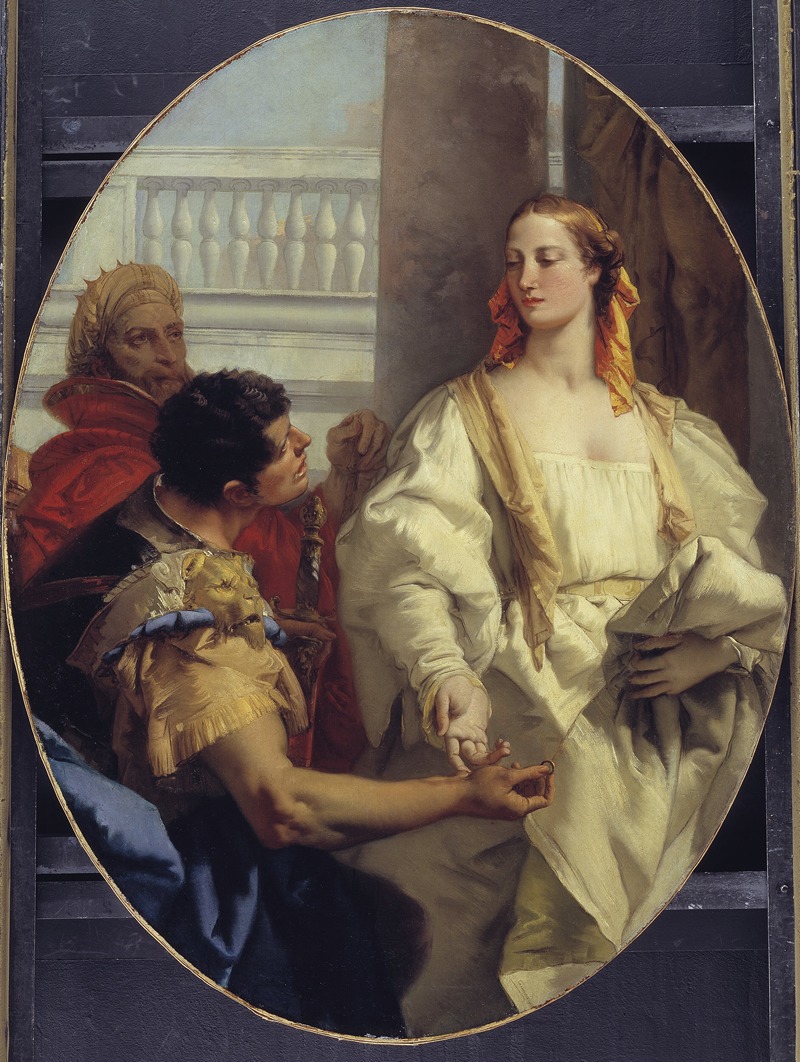 Giovanni Battista Tiepolo - Latinus Offering his Daughter Lavinia to Aeneas in Matrimony