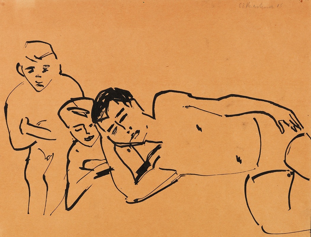Ernst Ludwig Kirchner - Drei Personen