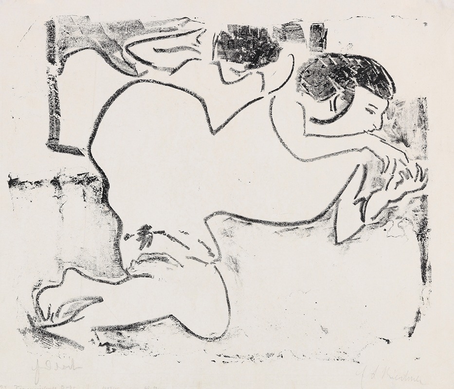 Ernst Ludwig Kirchner - Fingerspielende Dodo
