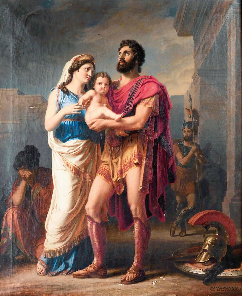 Carl Friedrich Deckler - The farewell Of Hector To Andromaque And Astyanax
