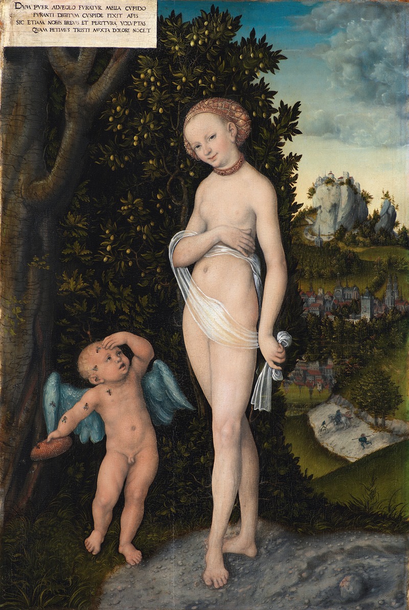 Lucas Cranach the Elder - Venus with Cupid Stealing Honey