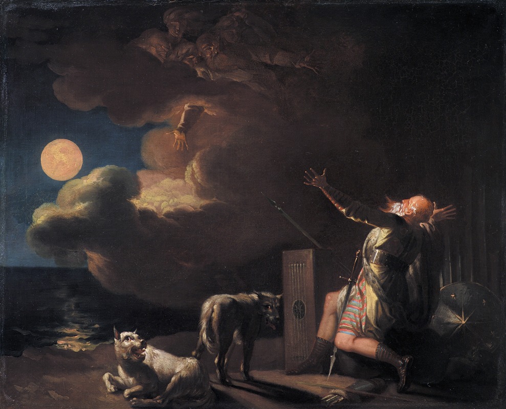 Nicolai Abildgaard - Fingal Sees the Ghosts of his Forefathers by Moonlight