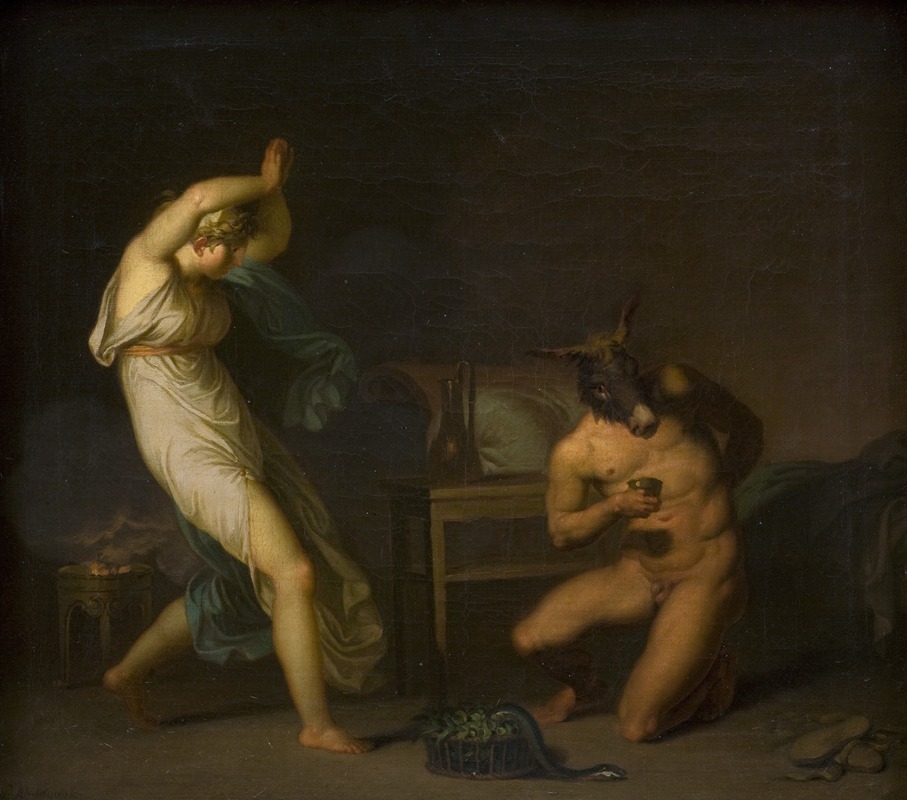 Nicolai Abildgaard - Fotis sees her Lover Lucius Transformed into an Ass. Motif from Apeleius’ The Golden Ass