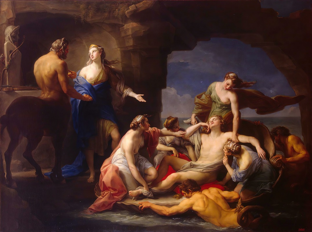 Pompeo Batoni - Thetis Takes Achilles From The Centaur Chiron