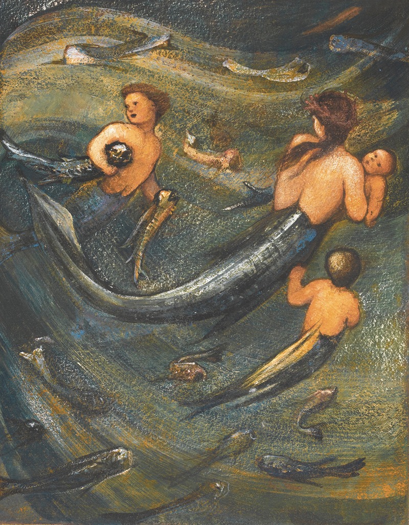 Sir Edward Coley Burne-Jones - The Mermaid Family