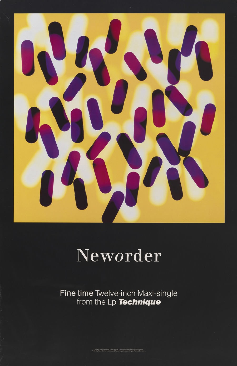 New Order, Fine Time by Peter Saville - Artvee