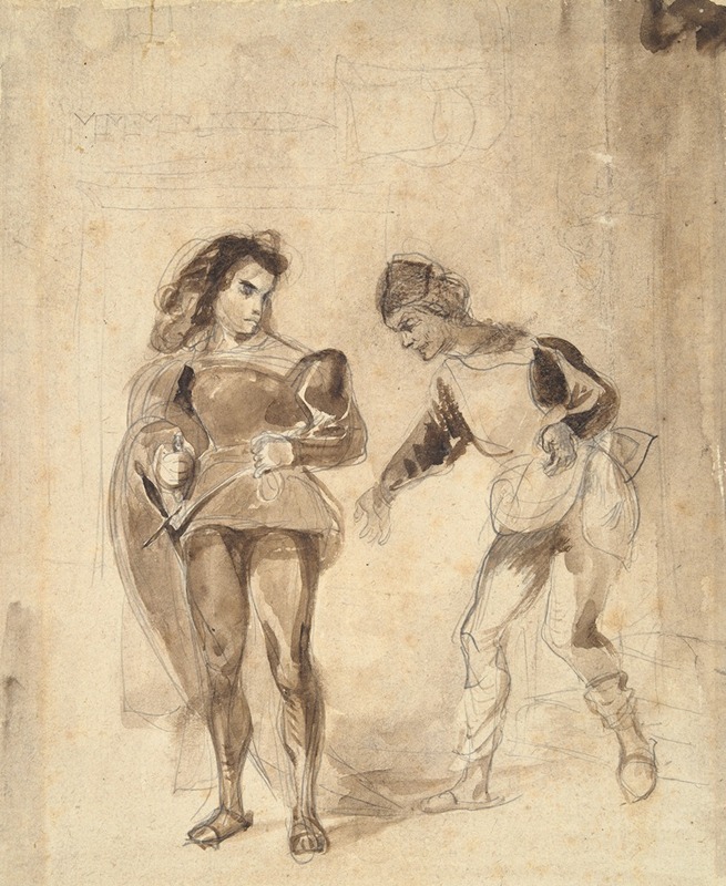 Eugène Delacroix - Ravenswood and Caleb