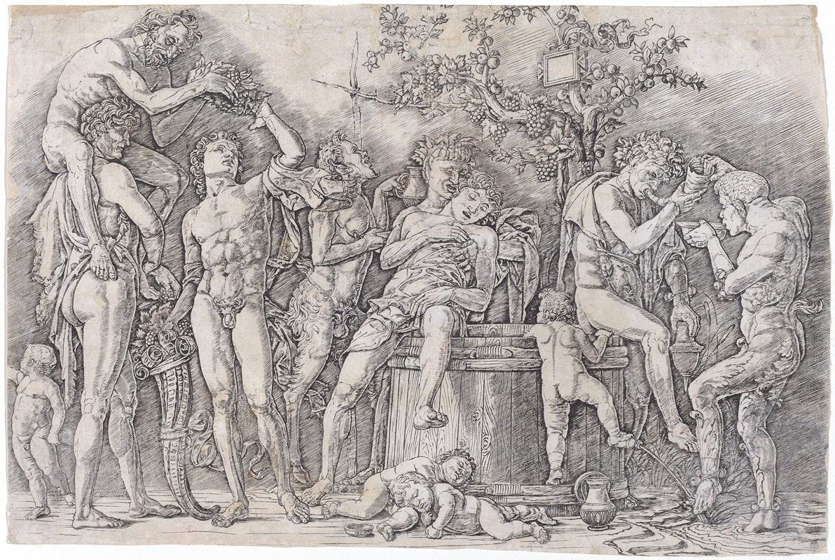 Andrea Mantegna - Bacchanal with a Wine Vat
