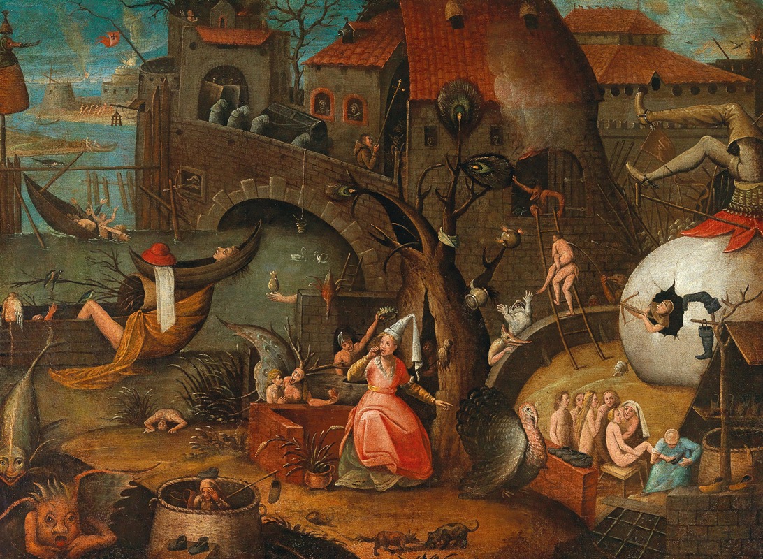 Follower of Pieter Brueghel the Elder - An Allegory of Envy