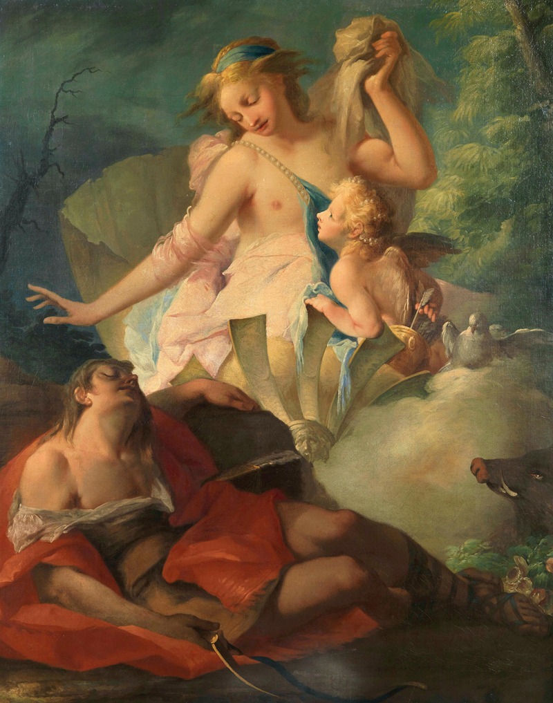 French School - Venus and Adonis