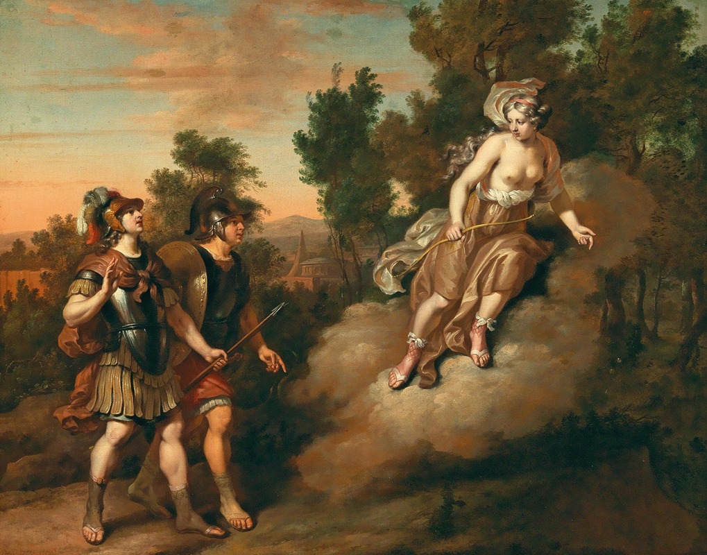 Gerard Hoet - The Goddess Diana appearing before two soldiers