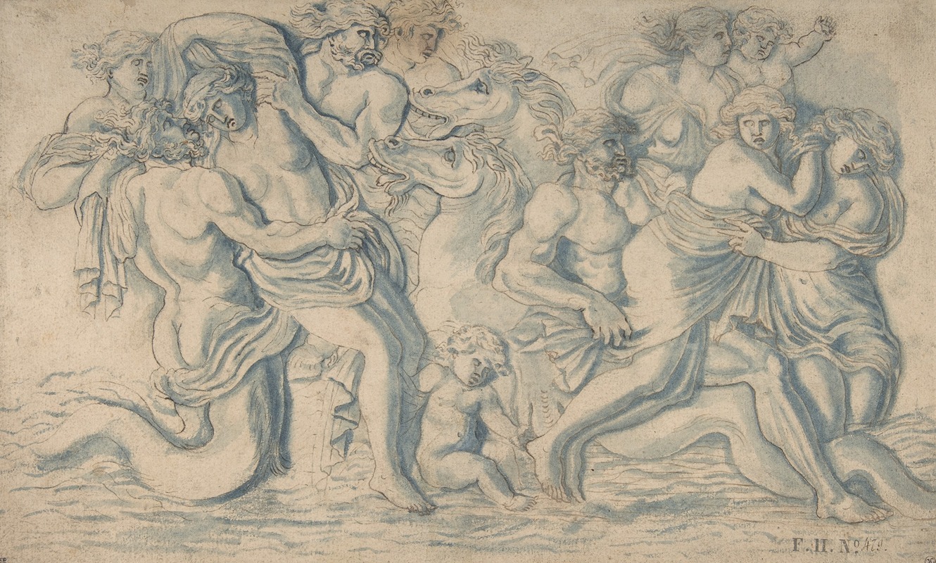 François Perrier - Tritons Carrying Off Nereids