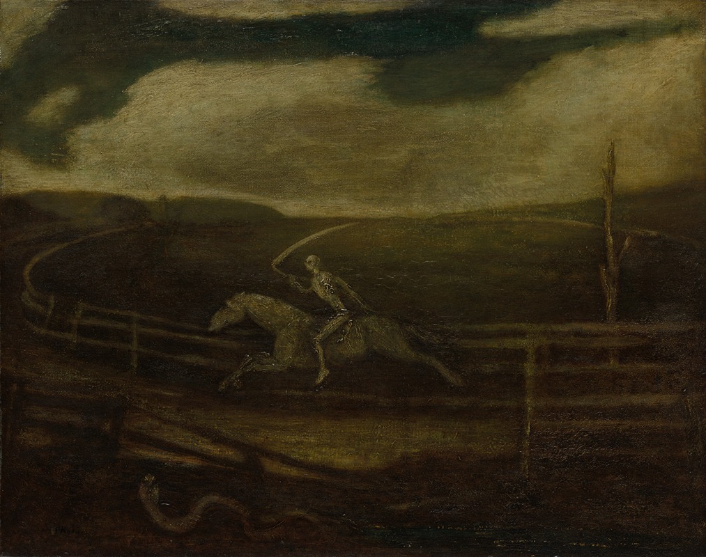 Albert Pinkham Ryder - The Race Track (Death on a Pale Horse)