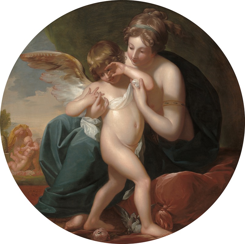 Benjamin West - Cupid,Stung by a Bee, Is Cherished by his Mother
