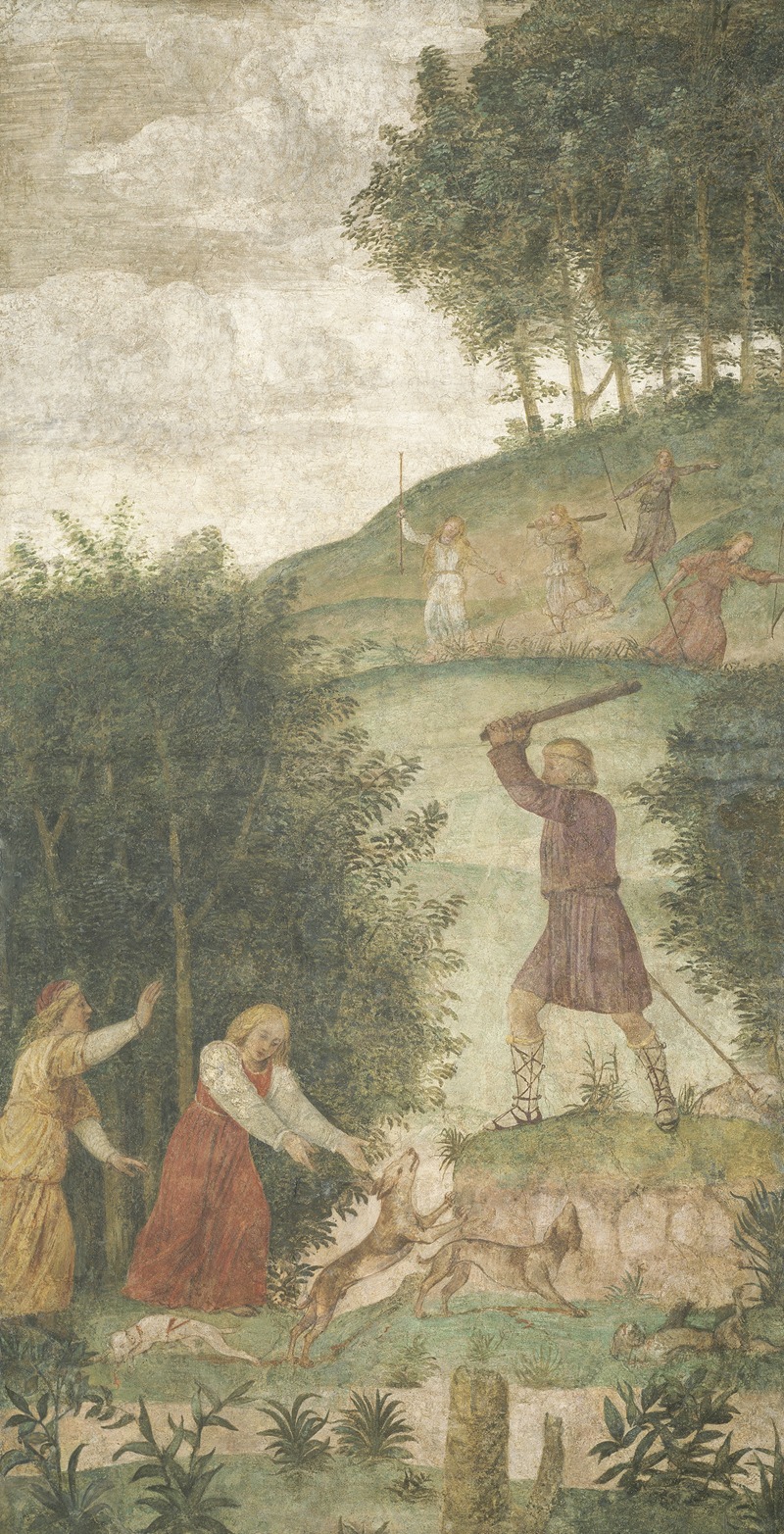 Bernardino Luini - Cephalus Punished at the Hunt