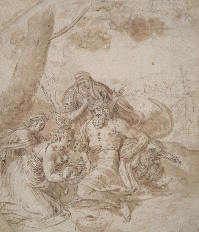 Frans Floris - Birth of Bacchus