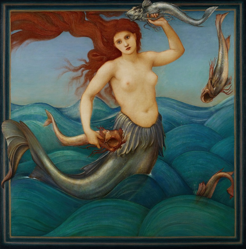 Sir Edward Coley Burne-Jones - A Sea-Nymph