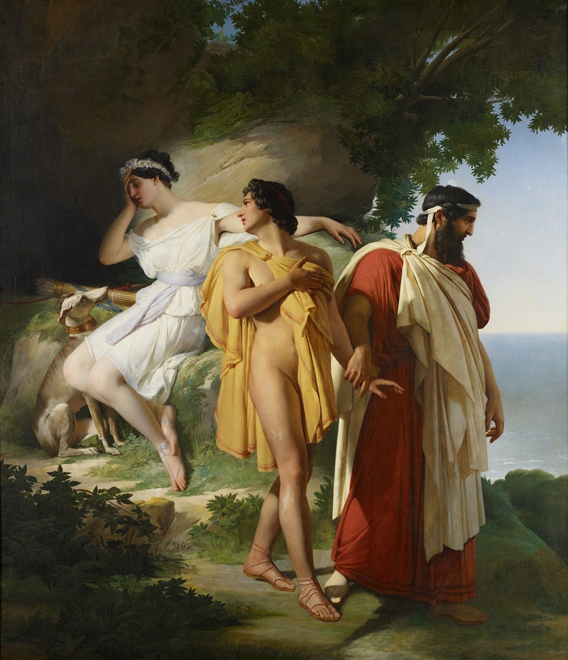 Raymond Monvoisin - Telemachus and Eucharis