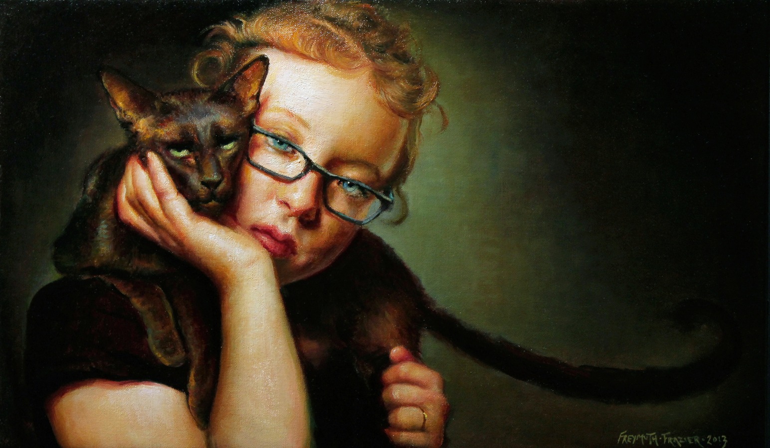 Rose Freymuth-Frazier - Little Girl with Tomcat