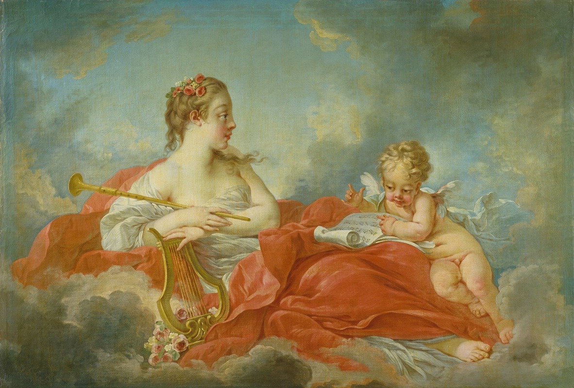 Follower Of François Boucher - The Muse Clio