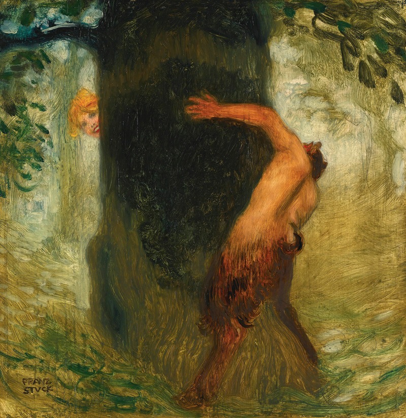 Franz von Stuck - Neckerei (The Tease)