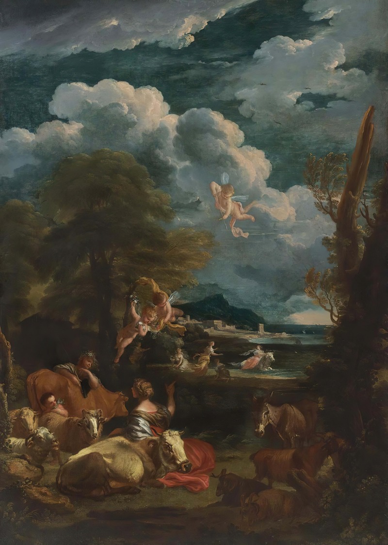 Pieter Mulier the Younger - Landscape With The Rape Of Europa