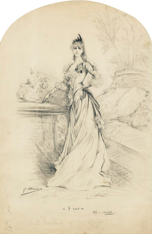 Georges Jules Victor Clairin - Sarah Bernhardt in l’Etrangère