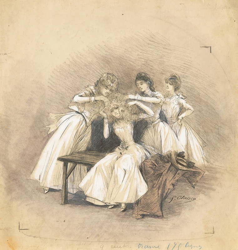 Georges Jules Victor Clairin - Scenes of Sarah Bernhardt’s life