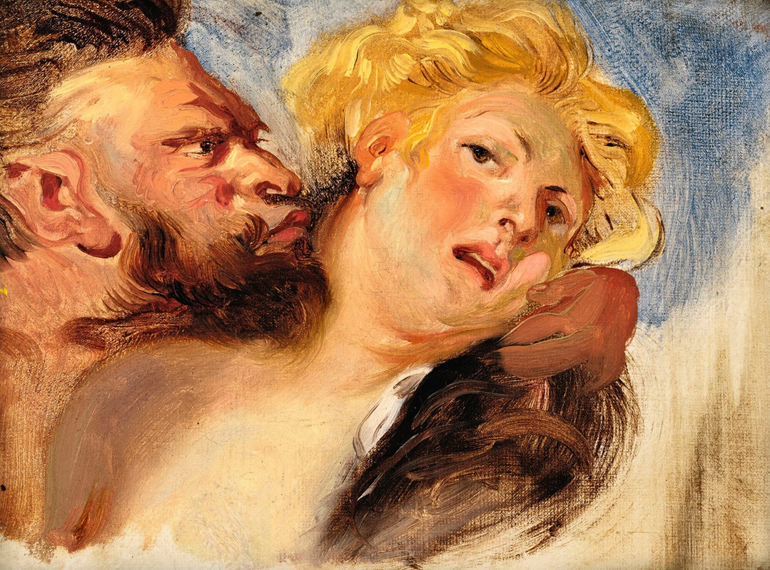 Eugène Delacroix - Satyr Embracing A Nymph, After Peter-Paul Rubens