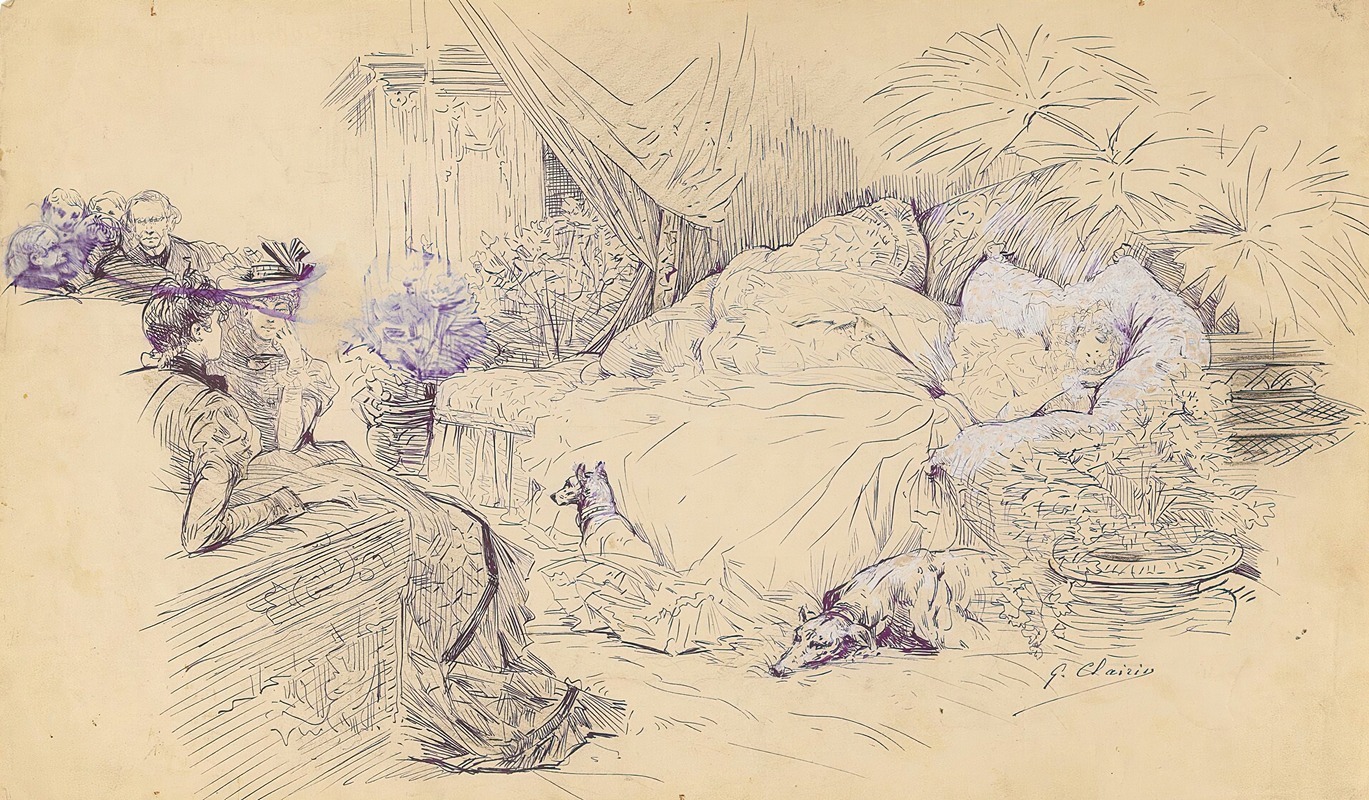 Georges Jules Victor Clairin - Scenes of Sarah Bernhardt’s life