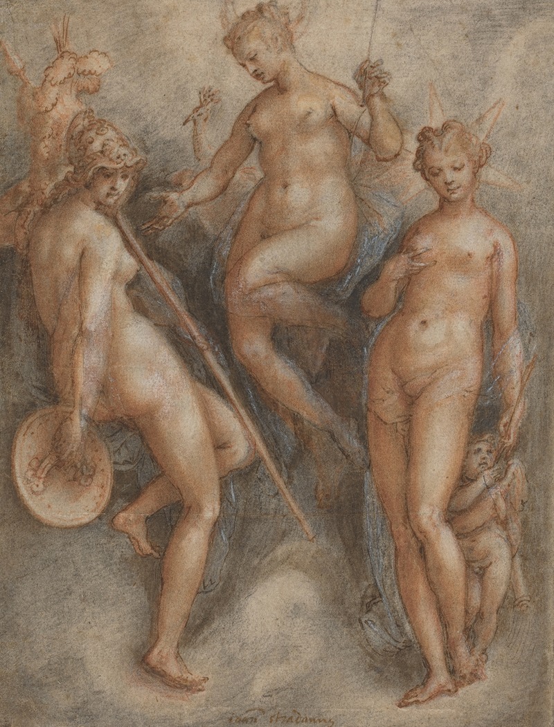 Jan van der Straet - Three Goddesses – Minerva, Juno and Venus