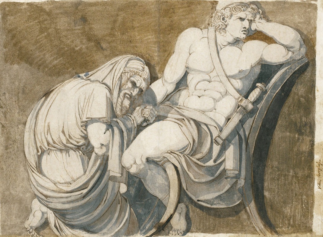 Henry Fuseli - King Priam Begging Achilles For The Body Of Hector