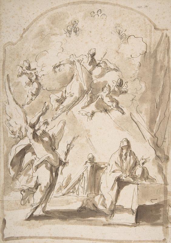 Giovanni Antonio Pellegrini - The Annunciation