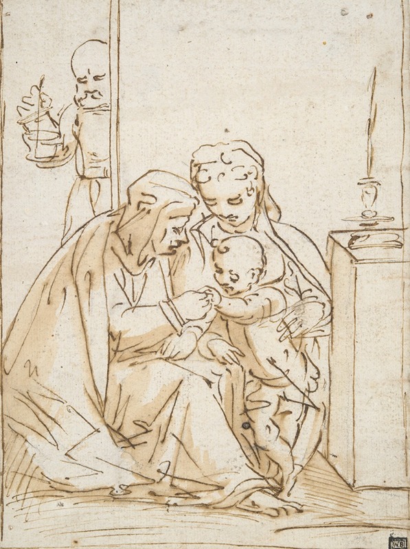 Giovanni Battista Paggi - The Holy Family with Saint Anne