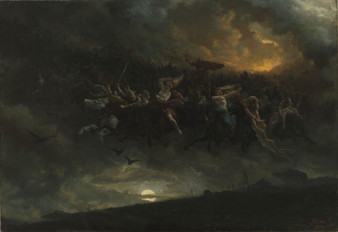Peter Nicolai Arbo - The wild Hunt of Odin