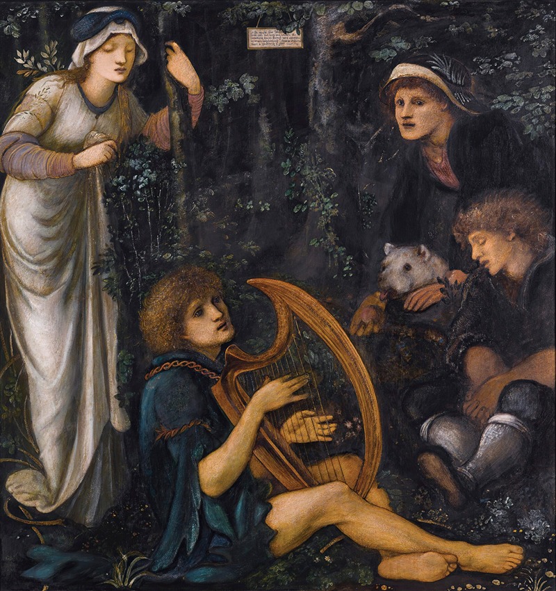 Sir Edward Coley Burne-Jones - The Madness of Sir Tristram