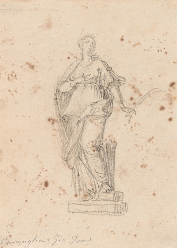 Giovanni Domenico Campiglia - Statue of a Female Saint
