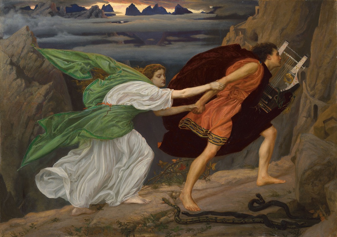 Edward John Poynter - Orpheus and Eurydice