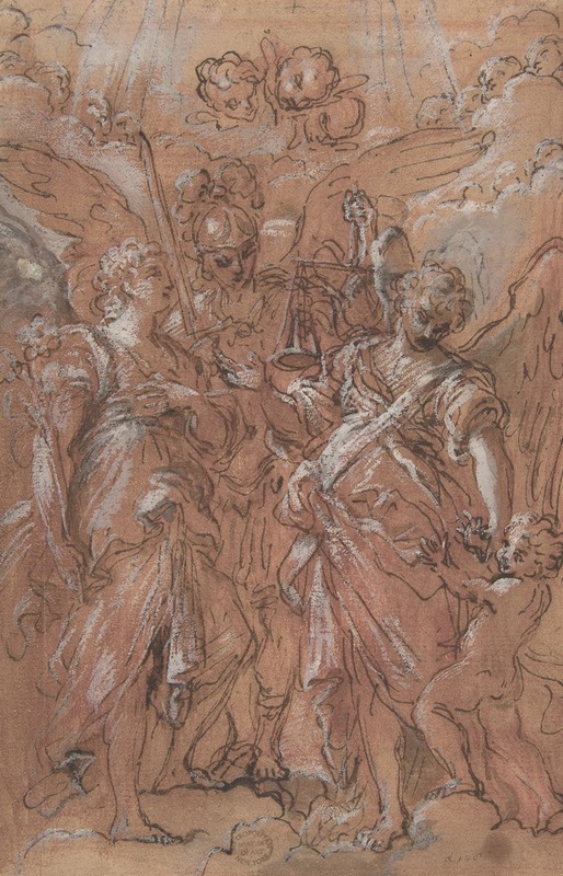 Giuseppe Passeri - The Archangels Gabriel, Michael and Raphael
