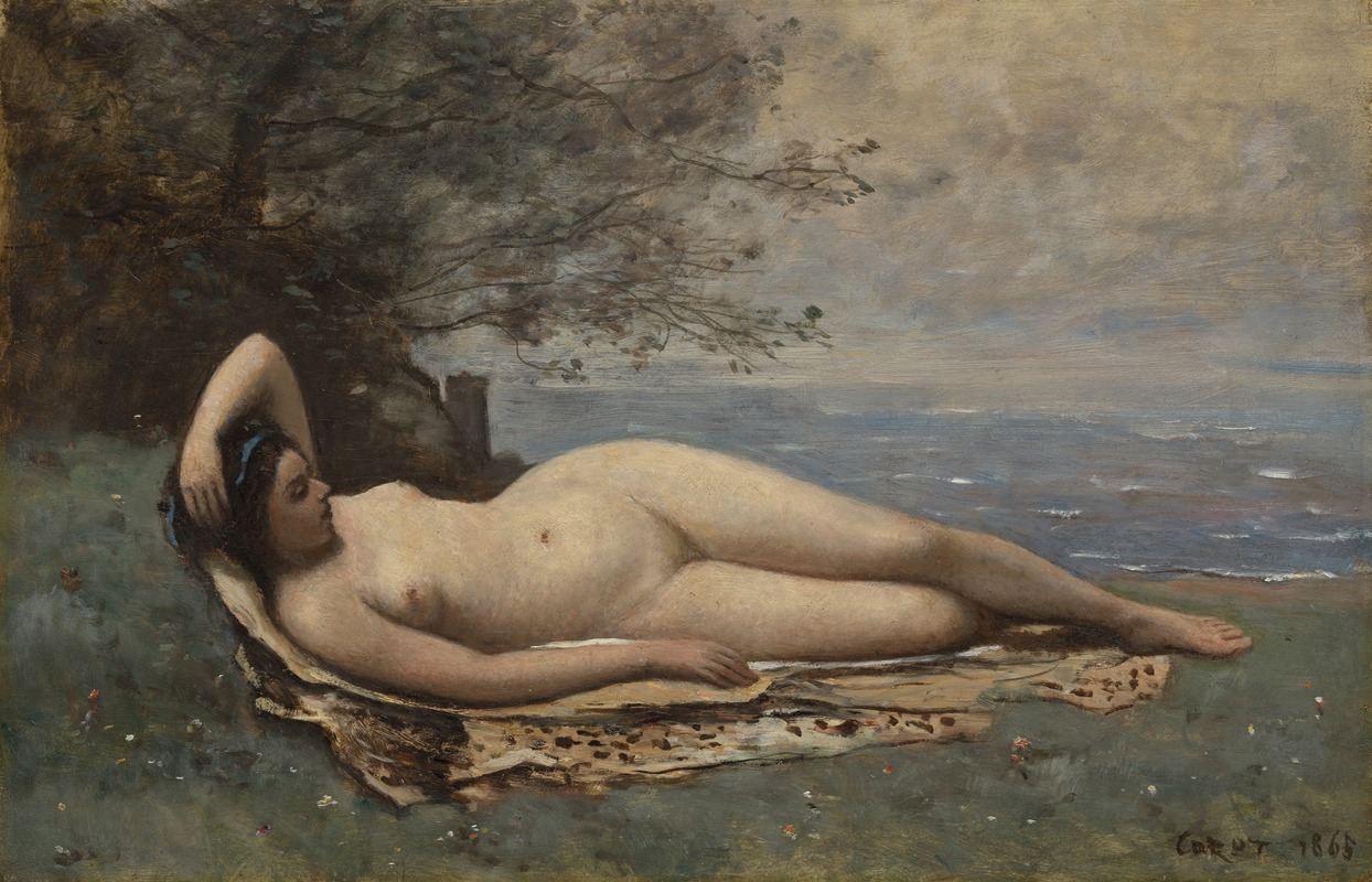 Jean-Baptiste-Camille Corot - Bacchante by the Sea