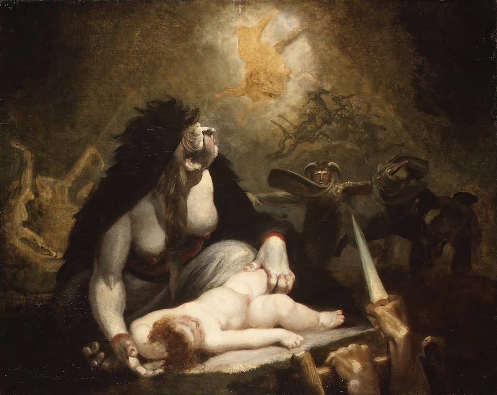 Henry Fuseli - The Night-Hag Visiting Lapland Witches