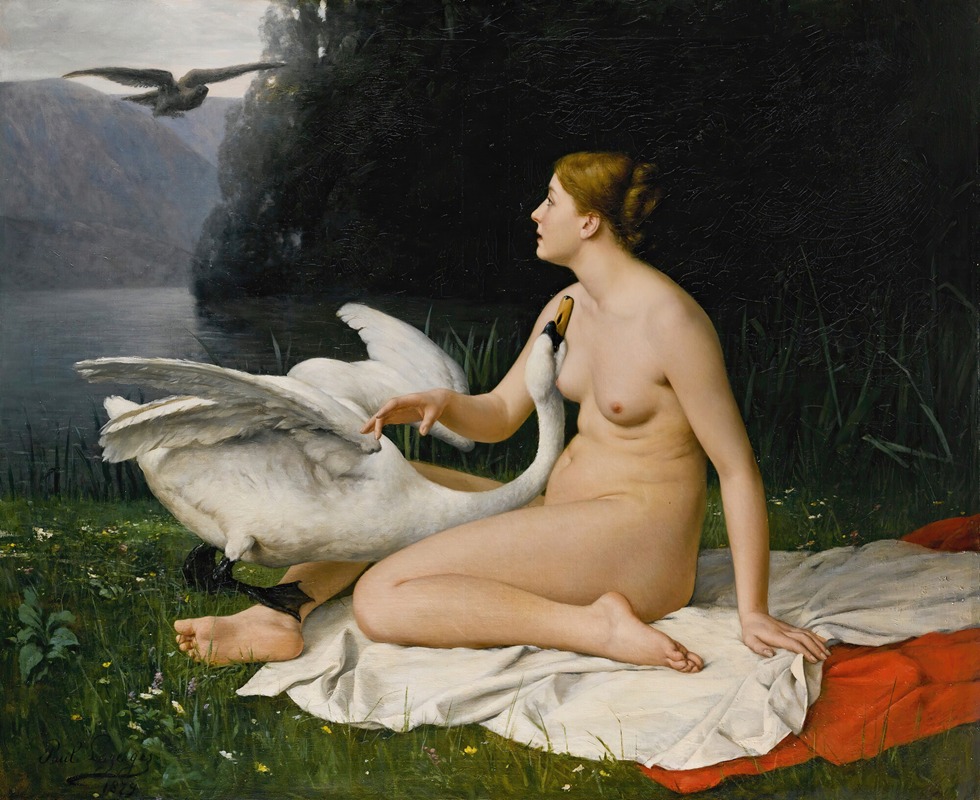 Jean Baptiste Paul Lazerges - Leda and the swan