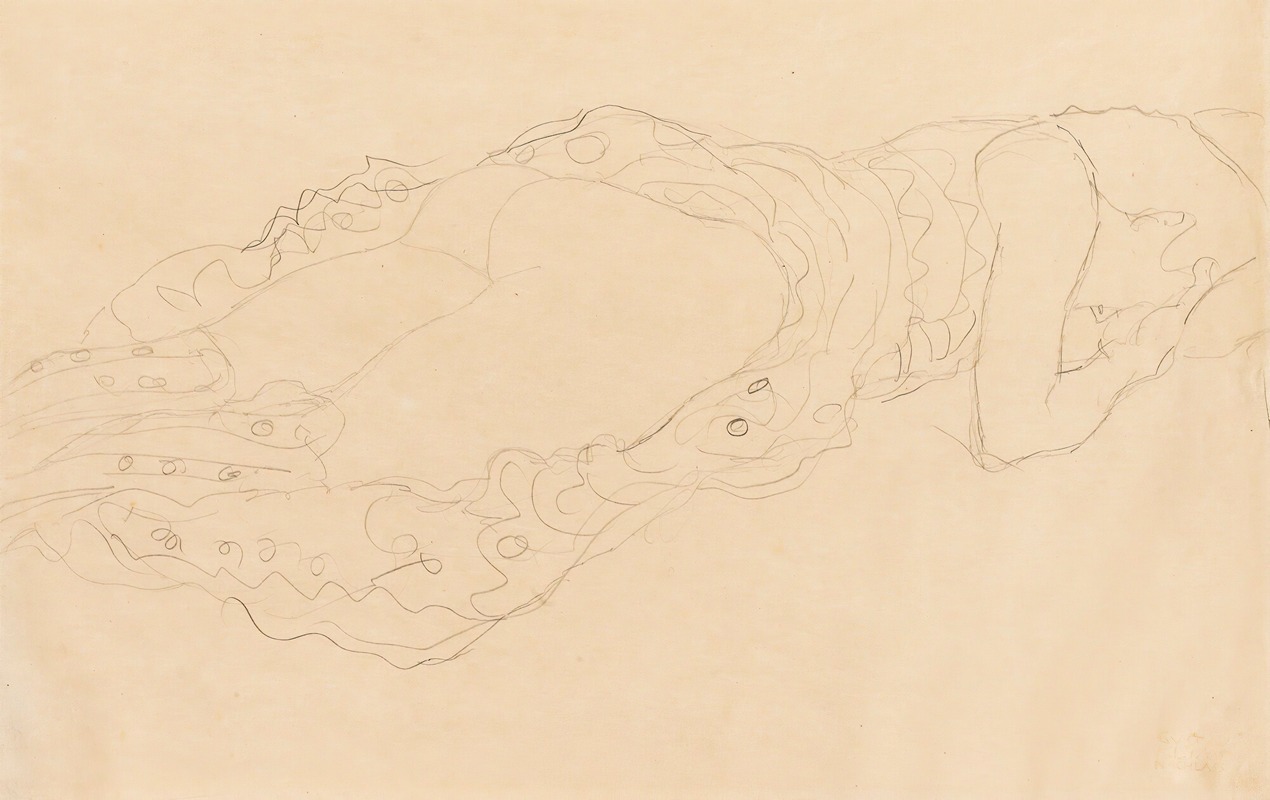 Gustav Klimt - Liegende (Reclining Nude)