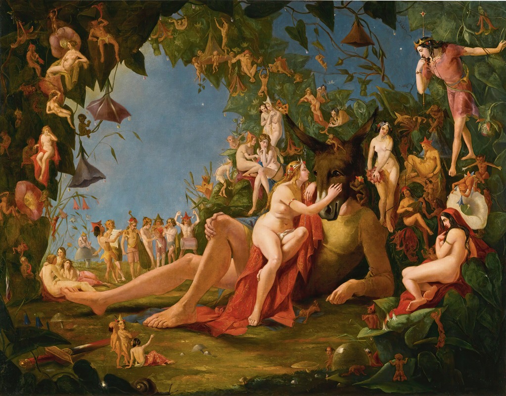 William John Montaigne - Scene from midsummer night’s dream ‘come sit thee down upon this flowery bed’
